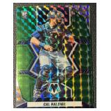 Cal Raleigh 2022 Mosaic Green Seattle Mariners Rookie Baseball Card No. 242