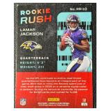 Lamar Jackson 2018 Rookies and Stars Baltimore Ravens Rookie Football Card No. RR-10