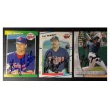 Minnesota Twins In-Person Auto 3-Card Baseball Card Lot (Gaetti, Berenguer, & Molina)
