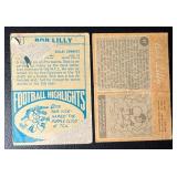 Bob Lilly 2-Card Vintage Dallas Cowboys Football Card Lot