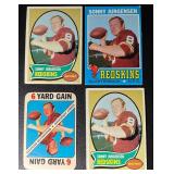 Sonny Jurgensen 4-Card Washington Redskins Vintage Football Card Lot