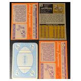 Sonny Jurgensen 4-Card Washington Redskins Vintage Football Card Lot