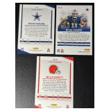 Micah Parsons/Myles Garrett 3-Card Numbered Football Card Lot