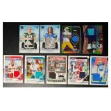 9-Card Swatch Football Card Lot