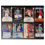 8-Card Auto/Swatch Basketball Card Lot