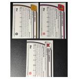 3-Card 1st Bowman Rookie QB College Football Card Lot