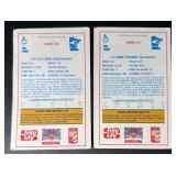 Tommy Kramer/Leo Lewis 1987 KS95 Jumbo Minnesota Vikings Football Card Lot