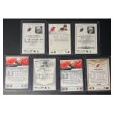 Jack Hughes 7-Card Hockey Card Lot