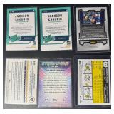 Jackson Chourio 6-Card Rookie MLB Milwaukee Brewers Baseball Card Lot