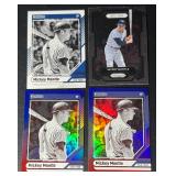 Mickey Mantle 4-Card New York Yankees MLB Baseball Card Lot
