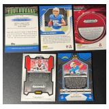 Ladd McConkey 5-Card Los Angeles Chargers Rookie Parallel/Insert Football Card Lot