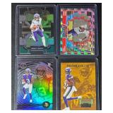 Jordan Addison 4-Card Rookie/Insert Minnesota Vikings Football Card Lot