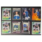 Jaxson Dart New York Giants 8-Card Rookie Football Card Lot