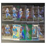 Jahmyr Gibbs 12-Card Detriot Lions Rookie/Parallel Football Card Lot