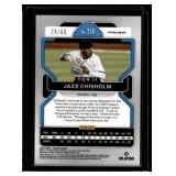 Jazz Chisholm /60 Blue Wave Prizm 2022 Prizm #256 Numbered 39/60 Baseball Card