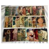 1957 Topps 29 Card Vintage Basebal Lot - Low Grade w/ Duke Snite, Larry Doby, Herzog and More