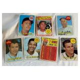 1969 Topps Baseball 100 Card Vintage Lot - Lower Grade