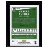 Alburt Pujols /125 Black Refractor 2020 Donruss Optic #195 Numbered 51/125 Baseball Card