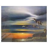 Silent Sunset, Redlin Print