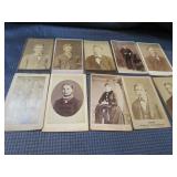10 Cartes de Visite Cabinet Cards