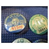 Nine Chauffeur Buttons 1940-50