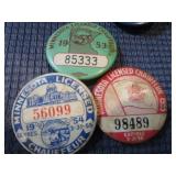 Nine Chauffeur Buttons 1940-50