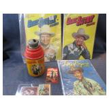 Comics: Roy Rogers, Gene Autry, Hopalong Thermos & Cards