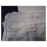WWI & WWII Hankies, Pilots Silk Map,  Sweetheart Silk, Flying High Artwork