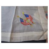 WWI & WWII Hankies, Pilots Silk Map,  Sweetheart Silk, Flying High Artwork