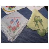 WWI & WWII Hankies, Pilots Silk Map,  Sweetheart Silk, Flying High Artwork