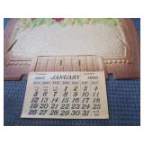 German Embossed Die Cut Calendar Tops