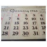 1942 Henning, 1942 Fox Home, 1963 Elbow Lake Calendars