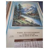 Sunshine Biscuit 1937 Calendar, Salesman Sample 1950