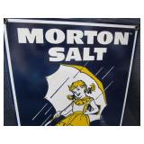 Vintage Porcelain Morton Salt Sign