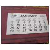 1938 Rush City Mn Carlson Creamery Calendar