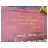 1938 Rush City Mn Carlson Creamery Calendar