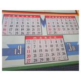 1938 Calendar: Leader, North Branch, MN