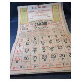 1931 Stark Mn Calendar, FS Olson