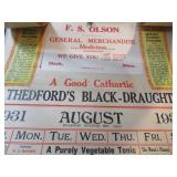 1931 Stark Mn Calendar, FS Olson