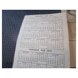 1971-72 Notepads with Pinups