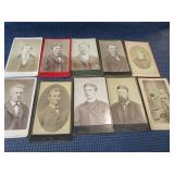 10 Cartes de Visite Cabinet Cards