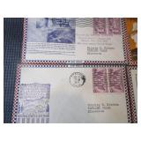 1937 First Day Covers, Air Mail, Dedications