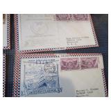 1937 First Day Covers, Air Mail, Dedications