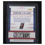 2012-13 Hoops Draft Night Damian Lillard #6 Rookie Card