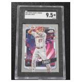 2024 Topps Cosmic Chrome Mike Trout #33 SGC 9.5