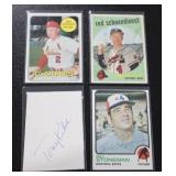 Vintage In Person Baseball Autograph Lot | 4 Cards