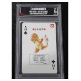 1996 Pokemon Poker Set Japan Charmander Red Deck Ace of Clubs