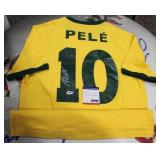 Pele Arantes Brasil Soccer Jersey Autograph PSA/DNA COA #8A01631