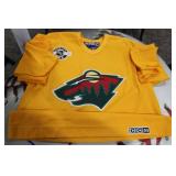 CCM Minnestoa Wild Yellow Blank Back Jersey | Size Unknown Likely 2XL or Bigger