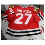 Vintage CCM Chicago Blackhawks Jeremy Roenick Red Jersey Large